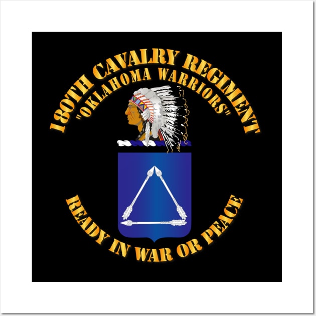 180th Cavalry Regiment - COA Wall Art by twix123844